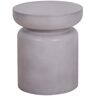 HOTEBIKE 17 in. H Faux Concrete Texture Accent Side Table Indoor and Outdoor