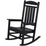 POLYWOOD Presidential Black Patio Rocker