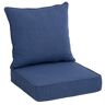ARDEN SELECTIONS 24 in. x 22.5 in. Oceantex Deep Marine 2-Piece Deep Seating Outdoor Lounge Chair Cushion
