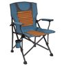 Seasonal Expressions Blue Polyester Heated Camping Chair