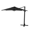 California Umbrella 8.5 ft. Bronze Aluminum Square Cantilever Patio Umbrella with Crank Open Tilt Protective Cover in Black Sunbrella