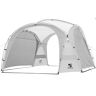 Cesicia UPF50 Plus 12 ft. x 12 ft. Pop Up White Canopy Tent with Side Wall Ground Peg and Stability Poles