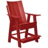 WILDRIDGE Contemporary Cardinal Red Plastic Outdoor High Adirondack Chair