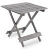 cenadinz Cedar Wood Outdoor Wooden Adirondack Patio Folding Side Table Garden End Table Coffee Table for Outdoor in Gray