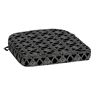 ARDEN SELECTIONS ProFoam 19 in. x 20 in. Black Global Stripe Rectangle Outdoor Chair Cushion