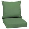 ARDEN SELECTIONS Leala Texture 24 in. x 24 in. 2-Piece Deep Seating Outdoor Lounge Chair Cushion in Moss