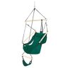 VINGLI 4 ft. Hanging Sky Hammock Chair with Fuller Pillow and Drink Holder Beech Wood Indoor/Outdoor Patio Yard 250LBS in Green