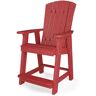 WILDRIDGE Heritage Cardinal Red Plastic Outdoor Balcony Chair