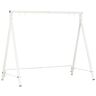 ITOPFOX White Metal Porch Swing Stand Heavy Duty Swing Frame Hanging Chair Stand Only for Backyard Patio Lawn Playground