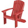 WILDRIDGE Heritage Cardinal Red Plastic Outdoor Child Adirondack Chair