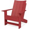 WILDRIDGE Contemporary Cardinal Red Plastic Outdoor Adirondack Chair