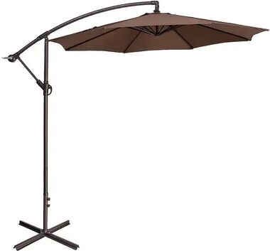 Fleming Supply Offset Brown Swivel Patio Umbrella