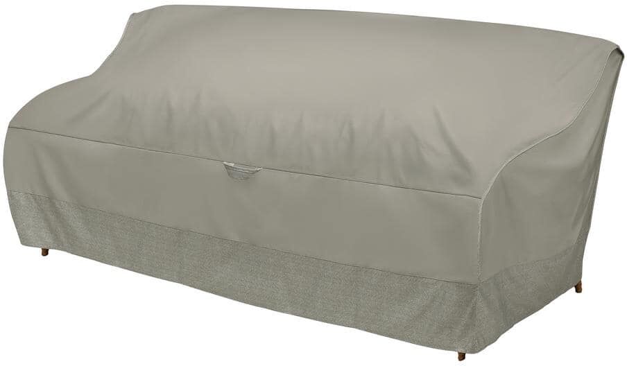 Classic Accessories Duck Covers 77 in. Outdoor Sofa Cover with Integrated Duck Dome in Moon Rock