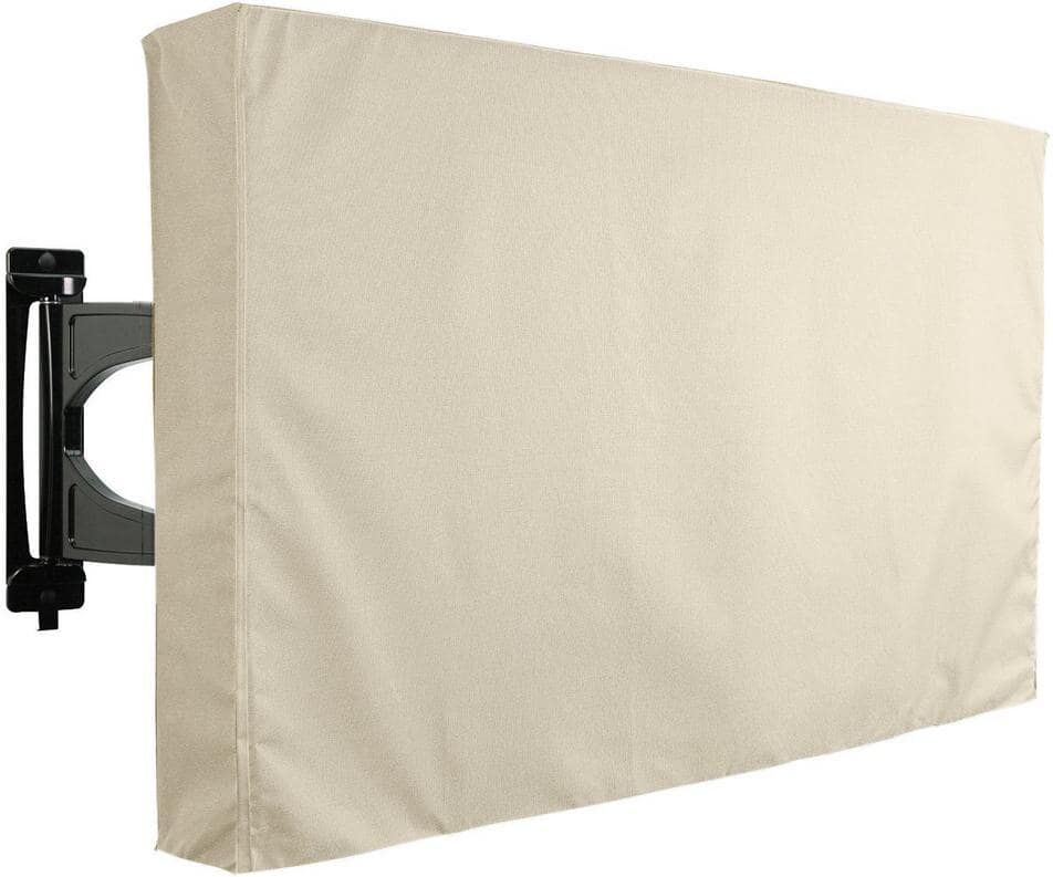 KHOMO GEAR 55 in. - 58 in. Beige Outdoor TV Universal Weatherproof Protector Cover