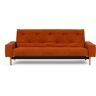 INNOVATION LIVING ™ Schlafsofa »MIMER«, Taschenfederkernmatratze, Breite Liegefläche 140 cm  Burnt Orange 595 Corduroy  T: 100 cm Burnt Orange 595 Corduroy