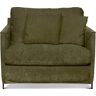 furninova Loveseat »Petito«, abnehmbarer Hussenbezug, alle Kissen mit Federn gefüllt, 2 Zierkissen  seagrass  Velours seagrass