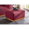 Home affaire Hocker »Terry«, mit offener Kedernaht und Holzuntergestell  rot  B/H/T: 76 cm x 44 cm x 58 cm rot