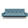 INNOVATION LIVING ™ Schlafsofa »MIMER«, Taschenfederkernmatratze, Breite Liegefläche 140 cm  Ligt Blue 525, Mi x ed Dance  T: 100 cm Ligt Blue 525, Mi x ed Dance