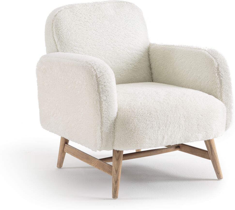 AM.PM Fauteuil en fausse fourrure Cody, design E.Gallina