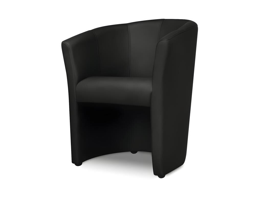 Vente-unique.be Fauteuil cabriolet en simili RANIN - Noir