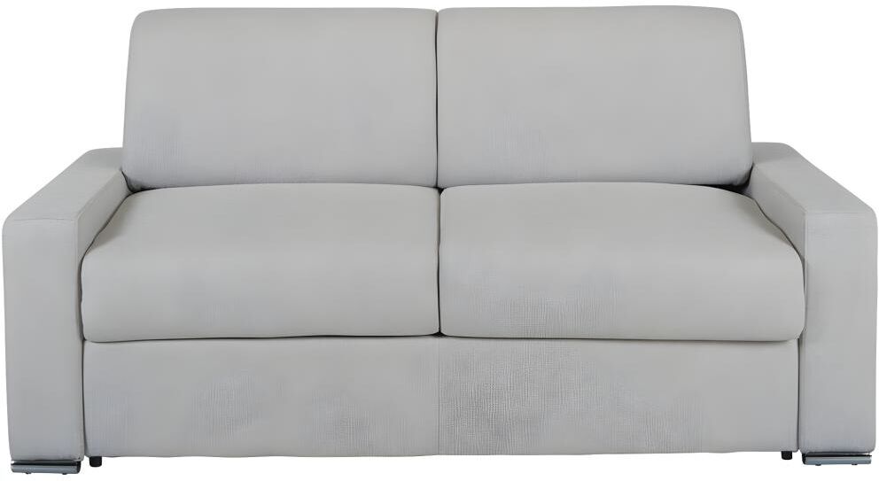 Vente-unique.be Canapé 3 places convertible express en tissu CALITO - Gris - Couchage 140 cm - Matelas 18 cm