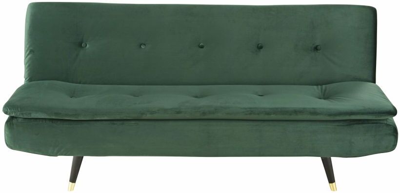 Maisons du Monde Banquette convertible 2/3 places en velours vert