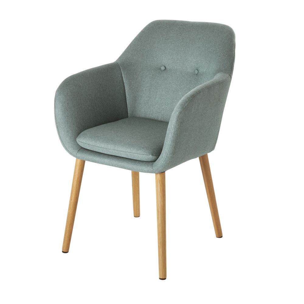 Maisons du Monde Lichtgroene vintage fauteuil