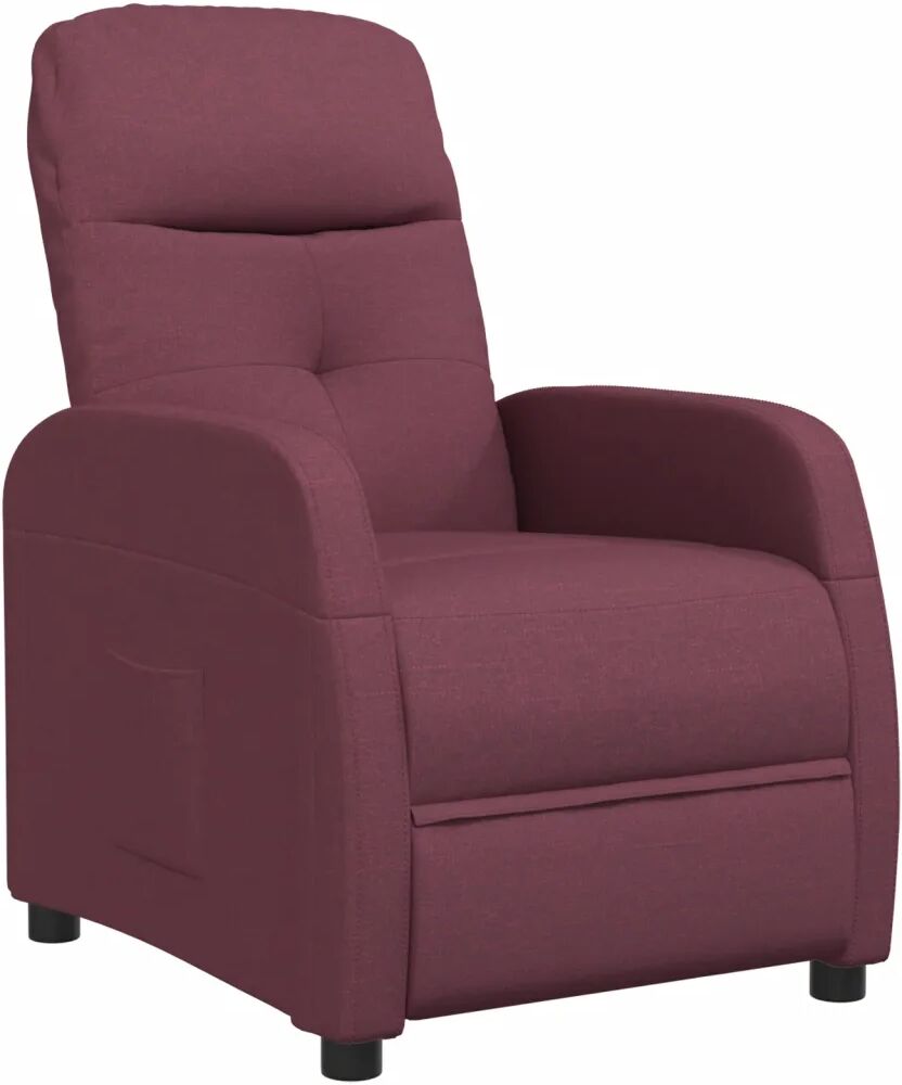 vidaXL Fauteuil inclinable Violet Tissu