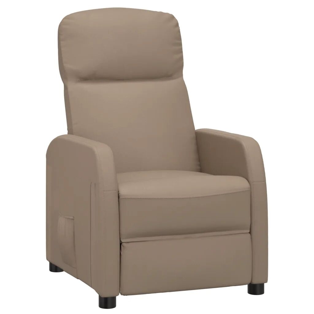 vidaXL Fauteuil inclinable Cappuccino Similicuir