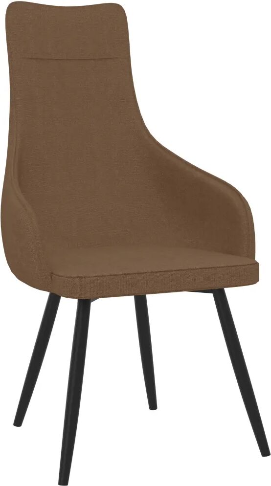 vidaXL Fauteuil Marron Tissu