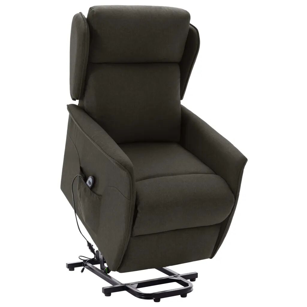 vidaXL Fauteuil inclinable Taupe Tissu