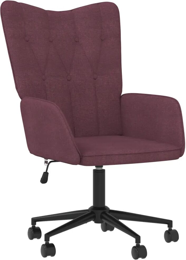 vidaXL Chaise de relaxation Violet Tissu