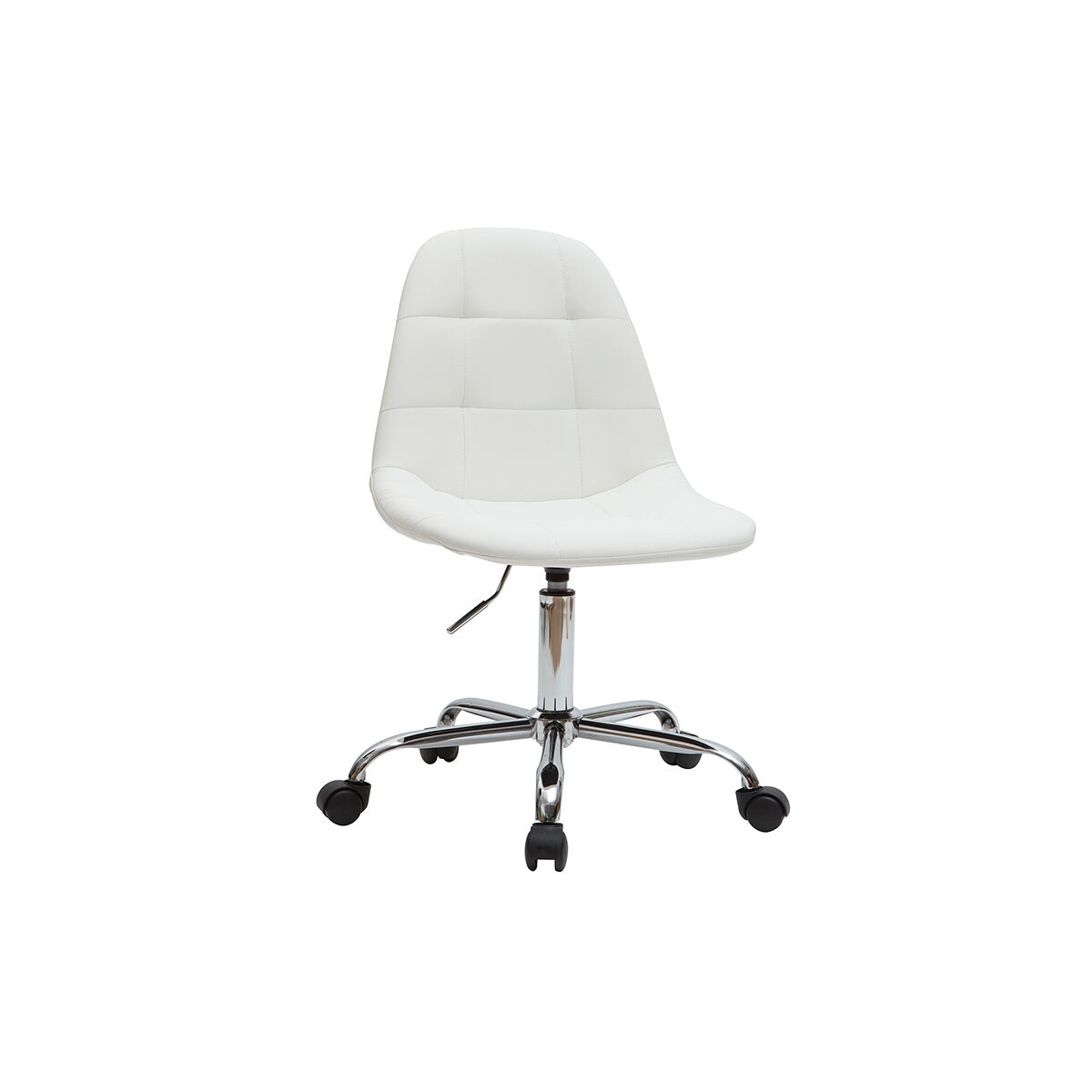 Miliboo Fauteuil de bureau design blanc COX