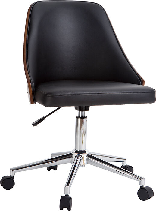 Miliboo Fauteuil de bureau design noir QUINO