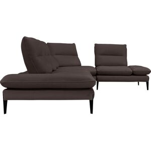 Nicoletti Home Ecksofa »Monnalisa«, Breite 376 cm, mit Sitztiefen- und... schwarzbraun