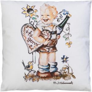 M.I. Hummel Kissenbezug »I hab di gern - Junge«, (1 St.), mit Hummel Figur weiss  B/L: 40 cm x 40 cm