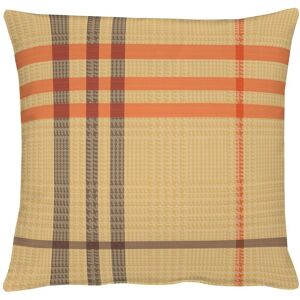 Apelt Dekokissen »Tartan«, Kissenhülle mit Füllung, 1 Stück beige + gemustert-kariert  B/L: 48 cm x 48 cm