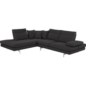 CALIA ITALIA Ecksofa »Toby Wing, L-Form«, Sitztiefenverstell.,wahlw. mit... grigio scuro BULL