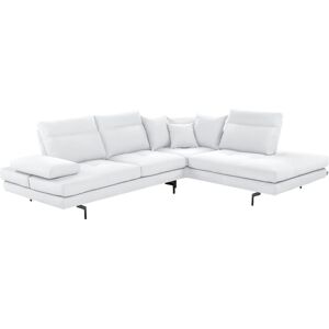 CALIA ITALIA Ecksofa »Toby Wing, L-Form«, Sitztiefenverstellung, wahlw. mit... bianco puro BULL