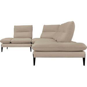 Nicoletti Home Ecksofa »Monnalisa«, Breite 376 cm, mit Sitztiefen- und... crema