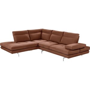 CALIA ITALIA Ecksofa »Toby Wing, L-Form«, Sitztiefenverstellung, funktionale... cognac BULL