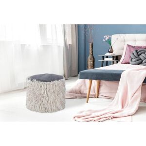 Kayoom Pouf »Bobtail 125«, modern, dekorativ hellgrau/dunkelgrau