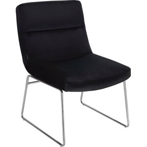 andas Sessel »Gil«, Samtvelours Bezug, in drei Farbvarianten, Sitzhöhe 47,5 cm schwarz