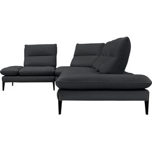 Nicoletti Home Ecksofa »Monnalisa«, Breite 376 cm, mit Sitztiefen- und... nero