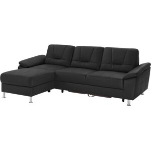 exxpo - sofa fashion Ecksofa »Castello, L-Form«, wahlweise mit Bettfunktion schwarz Größe