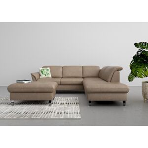 sit&more Ecksofa »Maggiore L-Form«, wahlweise mit Kopfteilverstellung,... taupe Größe