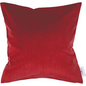 TOM TAILOR HOME Dekokissen »French Velvet«, aus weichem Micro-Velvet,... rot + unifarben Größe B/L: 40 cm x 40 cm