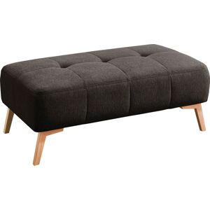 exxpo - sofa fashion Hocker, im skandinavischen Design mit Steppung und... braun Größe