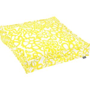 H.O.C.K. Sitzkissen »Paloma«, in Blumen-Optik gelb + geblümt Größe B/L: 50 cm x 50 cm