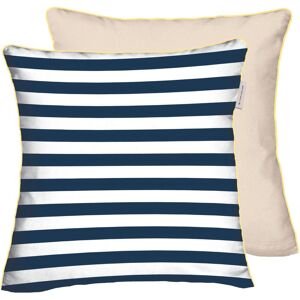 TOM TAILOR HOME Kissenhülle »new bedroom, STRIPES WITH A KICK, 40x40cm oder... Dark Navy & Sunny Sand Größe B/L: 40 cm x 40 cm